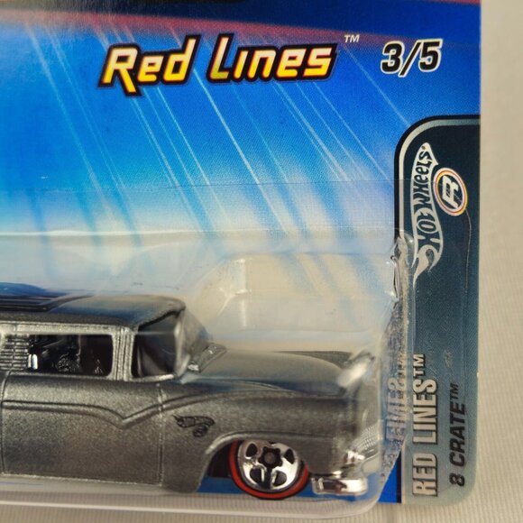 HOT WHEELS 8 CRATE 3/5 RED LINES 098 - MINT - GRAY - (K221) - Picture 3 of 8
